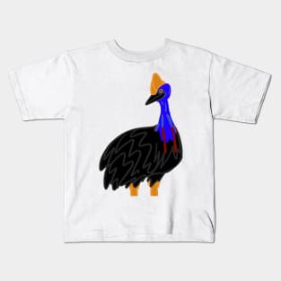 Judging Cassowary - Cartoon Kids T-Shirt